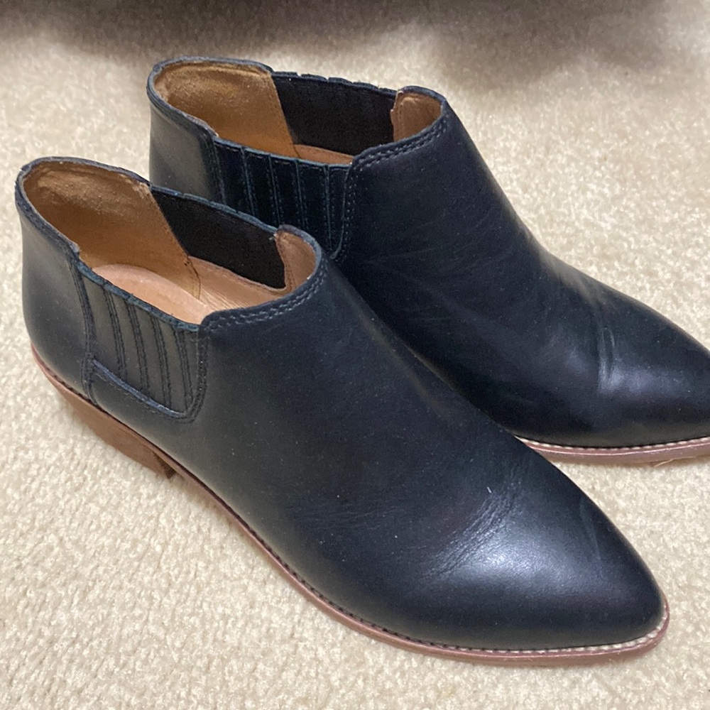 Madewell Black Heeled Booties